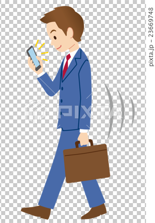 Walking smartphone 23669748