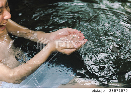 Hot spring trip 23671676