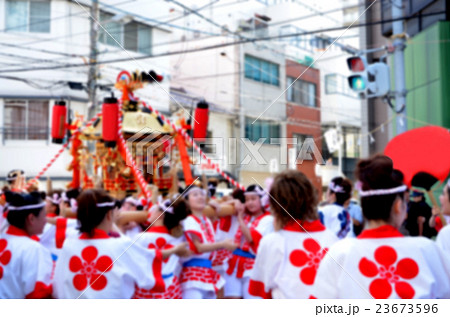大阪　天神祭　ギャルみこし（ボカシ） 23673596