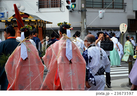 大阪　天神祭　鉾流行列参進 23673597