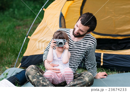 Girl taking photo, enjoying modern technology Girl taking photo, enjoying modern technology 23674233