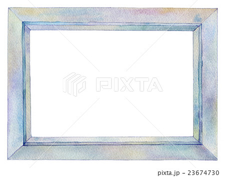 水彩イラスト 額縁 フレームのイラスト素材