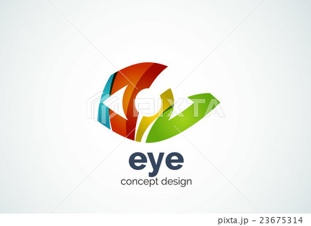 Abstract business company human eye logo template Abstract business company human eye logo template 23675314