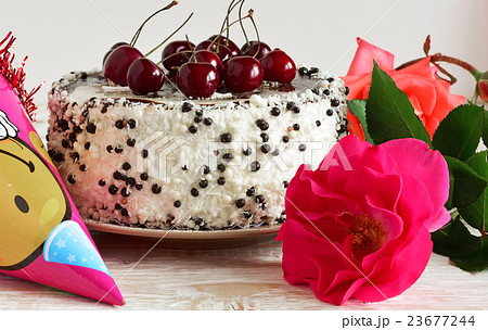 large round cake 23677244