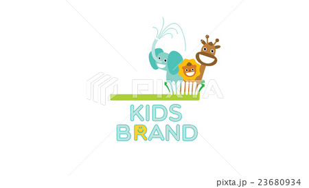 Kids dental vector logo template. 23680934