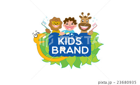 Kids dental vector logo template. Kids dental vector logo template. 23680935