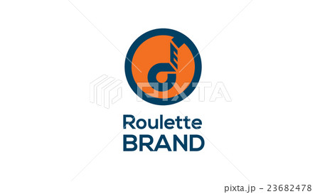 Roulette vector logo template. Measuring Roulette vector logo template. Measuring 23682478