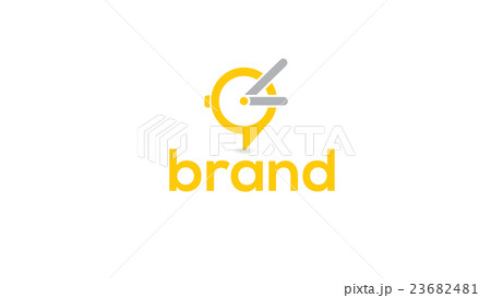 Spot, location clock vector logo template 23682481