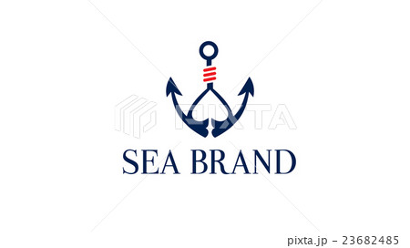 Anchor vector logo template. Marine brand Anchor vector logo template. Marine brand 23682485