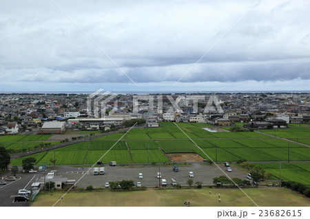 小山城天守からの吉田町一望 23682615