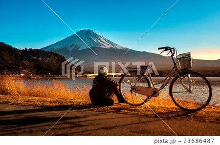 Mt.Fuji Sunset time. Mt.Fuji Sunset time. 23686487
