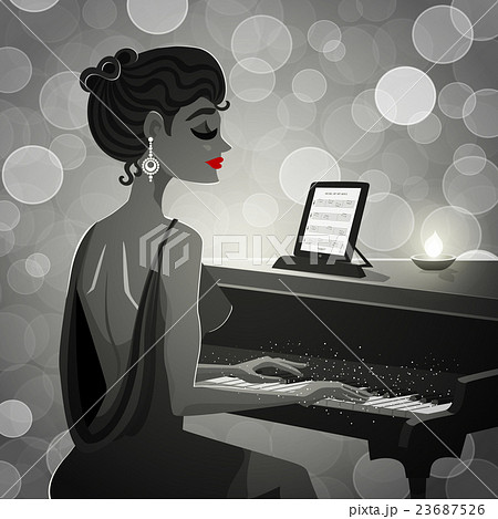 Woman At Piano 23687526