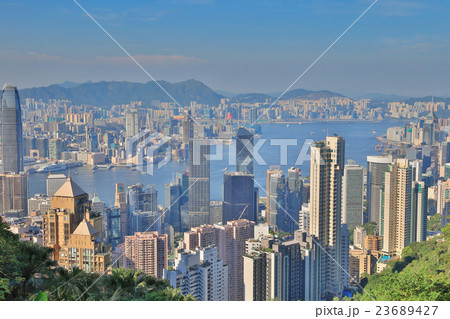 Hong Kong skyline. View from peak 23689427