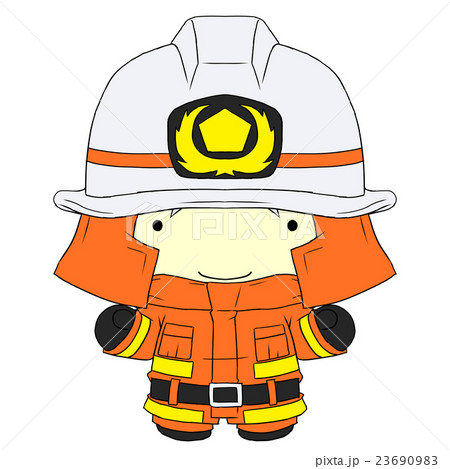 男の子a消防00のイラスト素材 男の子a消防00のイラスト素材