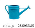 Blue watering can isolated on a white background 23693385