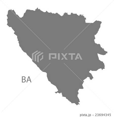 Bosnia Hercegovina Map grey Bosnia Hercegovina Map grey 23694345