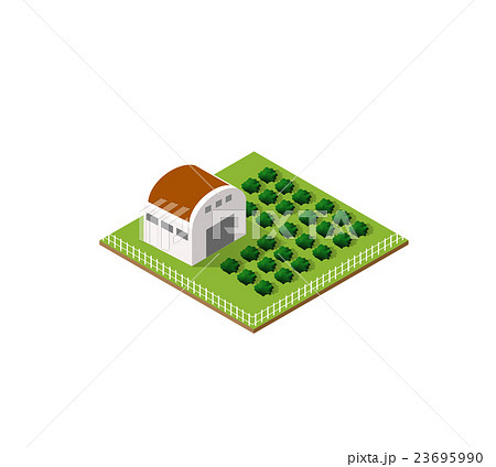 Rural farm in isometric 23695990
