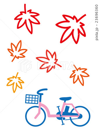 紅葉 サイクリング 電動アシスト自転車 紅葉 サイクリング 電動アシスト自転車 23696360