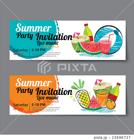 summer pool party ticket template 23696737