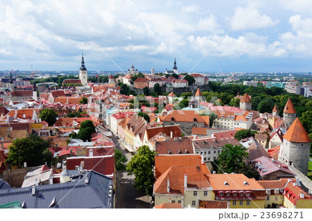 タリンの街を見おろして タリンの街を見おろして 23698271