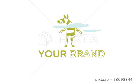 Zebra toy vector logo template 23698344