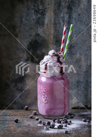 Blueberry smoothie cocktail Blueberry smoothie cocktail 23698649