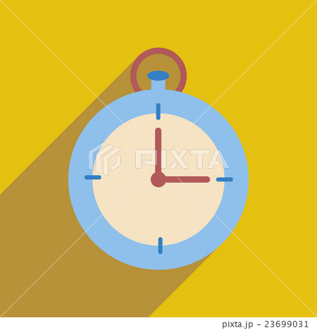 Flat web icon with long shadow stopwatch Flat web icon with long shadow stopwatch 23699031