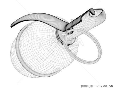 Single grenade with copy space 23700150