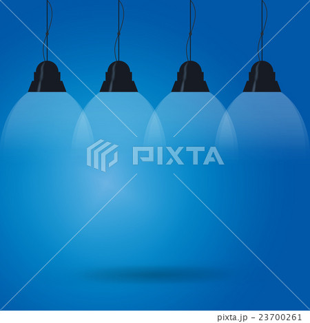 background is lit by lamps. concept of the idea. 23700261
