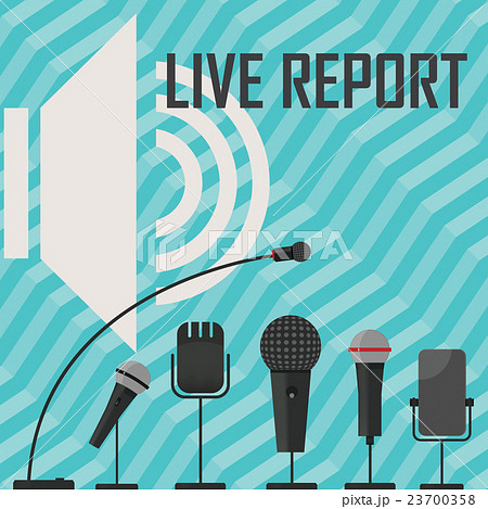 vector illustration of a live report vector illustration of a live report 23700358