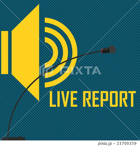 vector illustration of a live report vector illustration of a live report 23700359