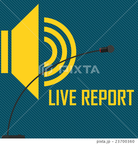 vector illustration of a live report 23700360