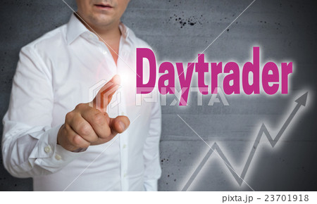 daytrader touchscreen is operated by man. daytrader touchscreen is operated by man. 23701918