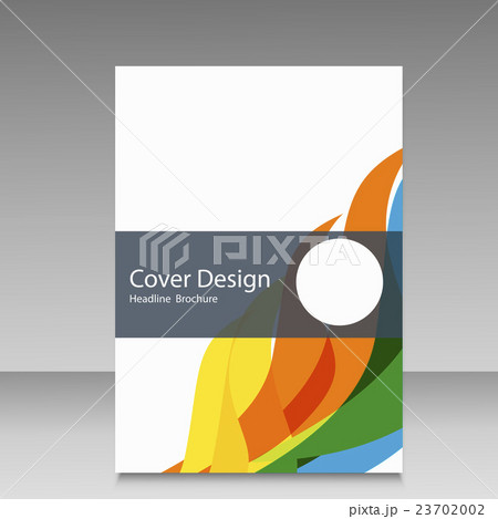 Brochure in colors of Brazil flag. Vector color 23702002