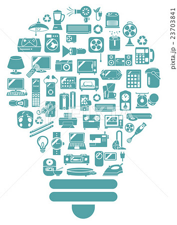 家電アイコン 電球 家電アイコン 電球 23703841