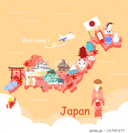 cute cartoon japan element cute cartoon japan element 23705377