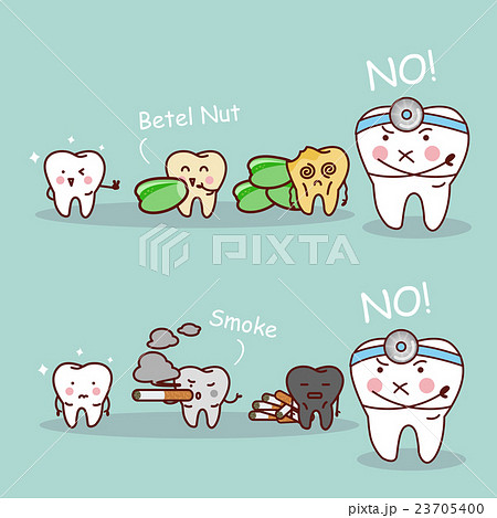 tooth betel nut and smoke 23705400