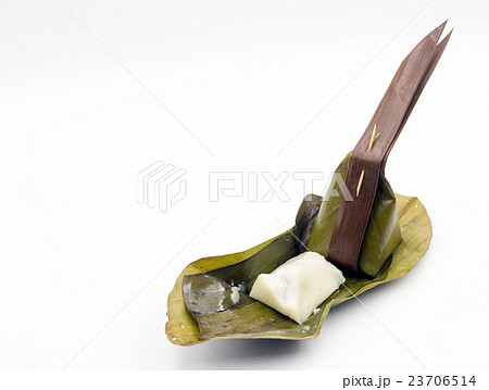 traditional packaging thai style with banana leaf 23706514