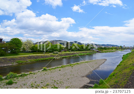 京都 鴨川の風景 京都 鴨川の風景 23707125