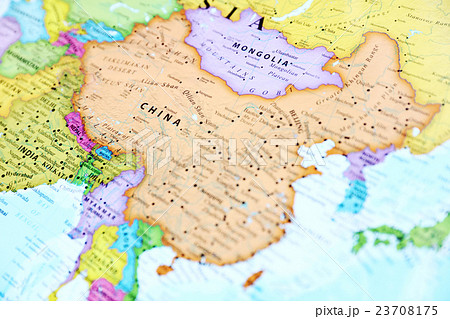 世界地図・中国 23708175