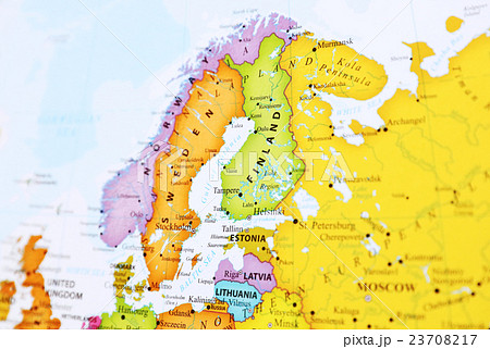 世界地図・フィンランド 世界地図・フィンランド 23708217