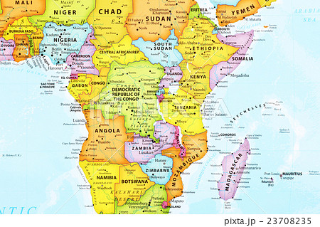 世界地図・中央アフリカ 23708235