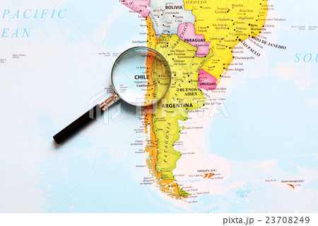 世界地図・チリ 23708249