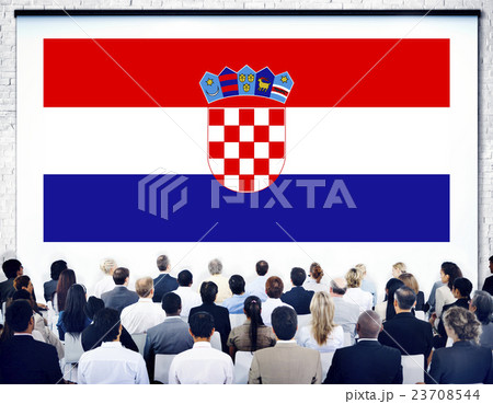 Croatia National Flag Government Freedom Seminar Concept 23708544