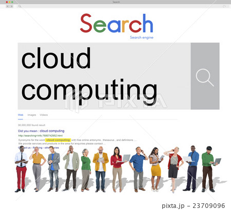 Cloud Computing Online Internet Data Concept 23709096