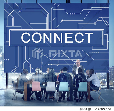 Connect Social Networking Contact Interconnection Technology Concept Connect Social Networking Contact Interconnection Technology Concept 23709778