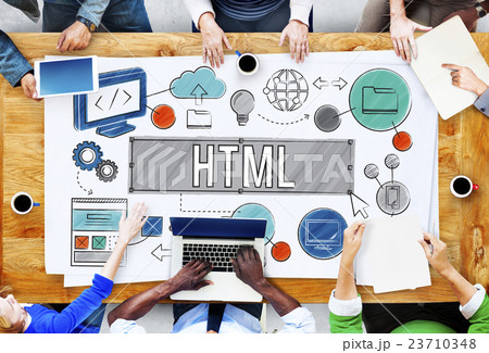 Homepage Domain HTML Web Design Concept 23710348