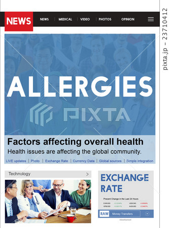 Allergies Reaction Aversion Medical Sensitive Concept 23710412