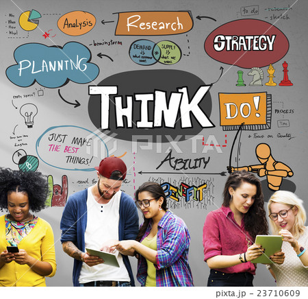 Think Thinking Idea Determination Planning Mind...の写真素材 [23710609] - PIXTA