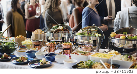 Food Buffet Catering Dining Eating Party Sharing Concept 23711902